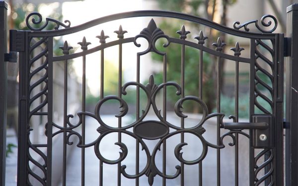 Wrought Iron Gate Mounting